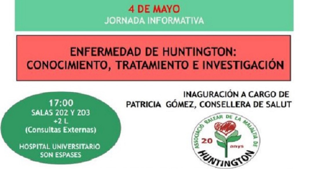 Esta imagen ilustra que: Jornada informativa sobre la enfermedad Huntington