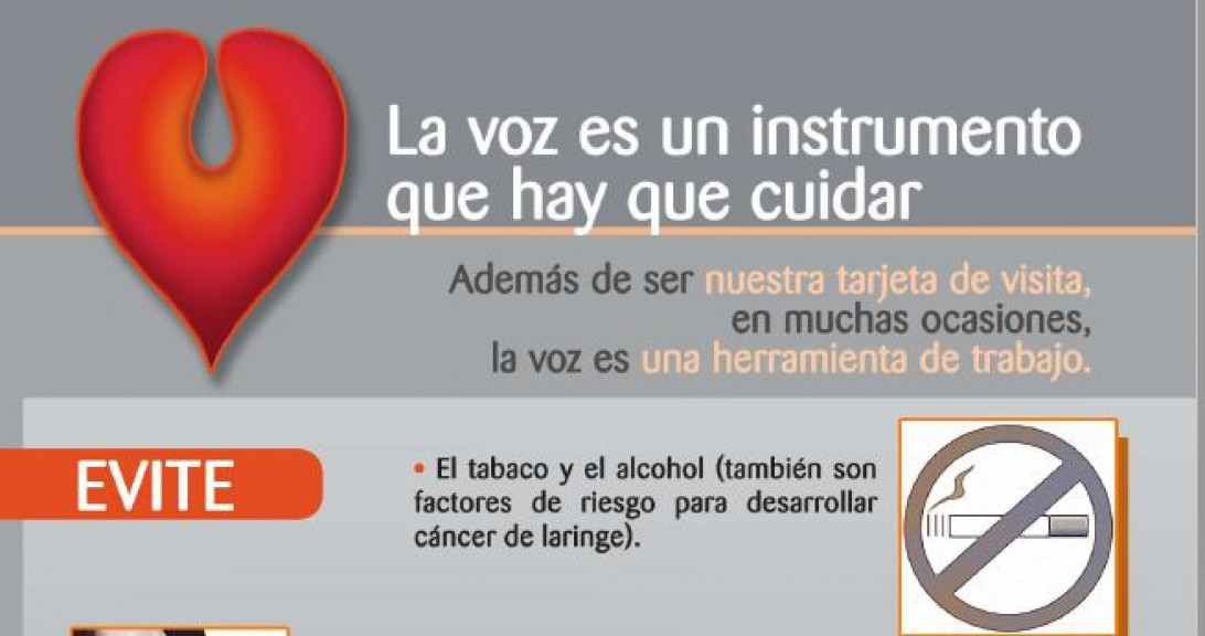 Esta imagen ilustra que: El Servei d’Otorinolaringologia  presenta un fullet informatiu amb recomanacions per cuidar la veu