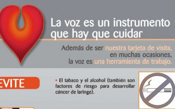 El Servicio de Otorrinolaringología  presenta un folleto informativo con recomendaciones para cuidar la voz
