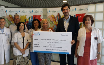 ASPANOB dóna 8.000 euros per a la decoració de la planta d’Oncopediatria 