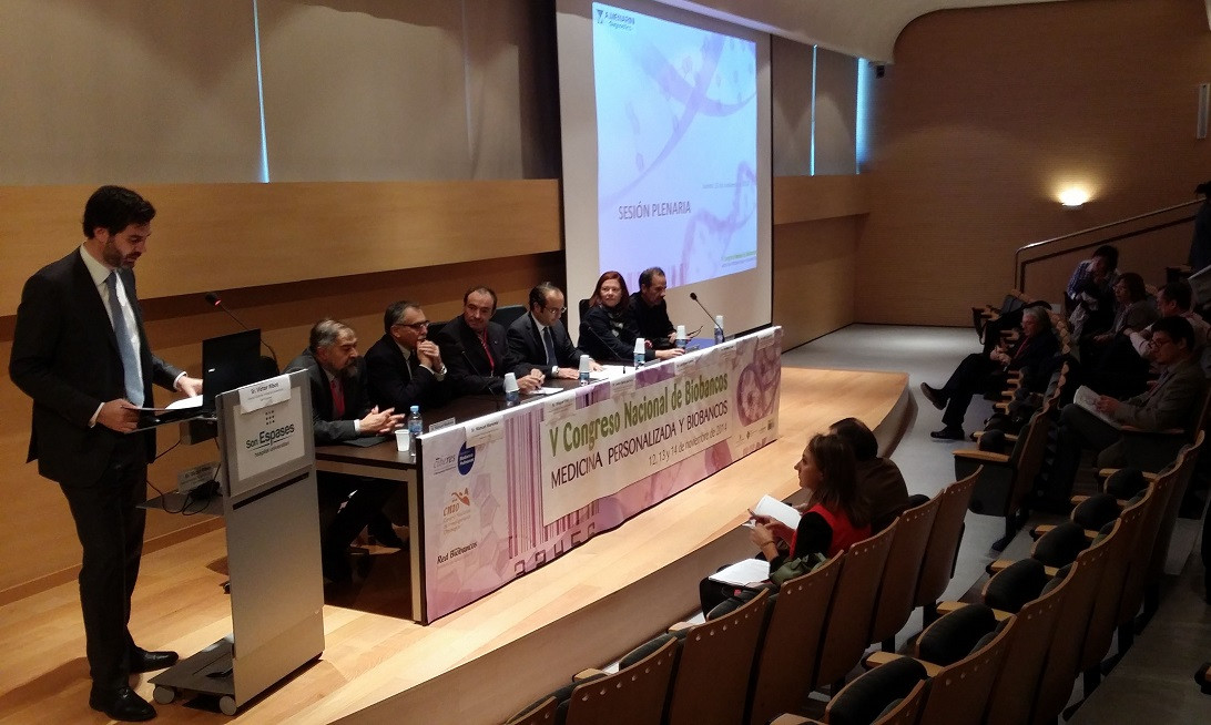 Esta imagen ilustra que: El Hospital acoge el V Congreso Nacional de Biobancos
