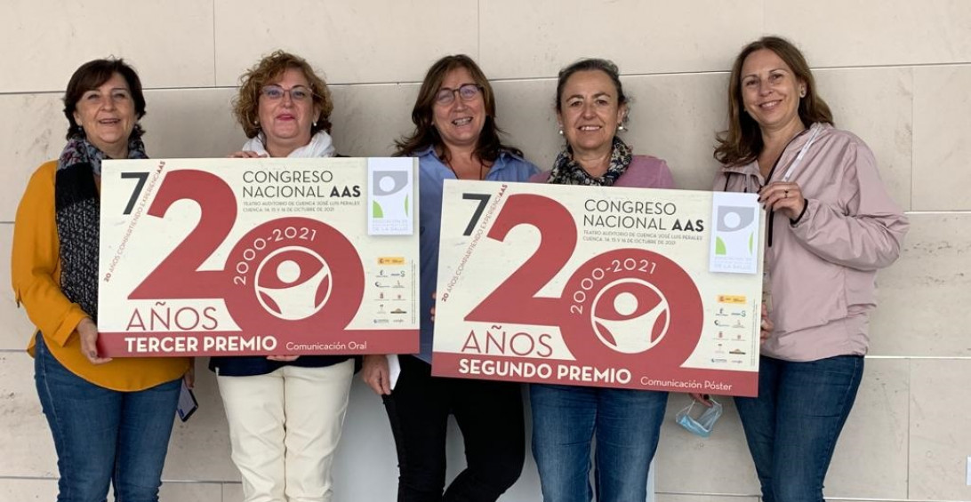 Esta imagen ilustra que: Professionals de Son Espases, premiats en el 7è Congrés Nacional de l’Associació d’Administratius de la Salut