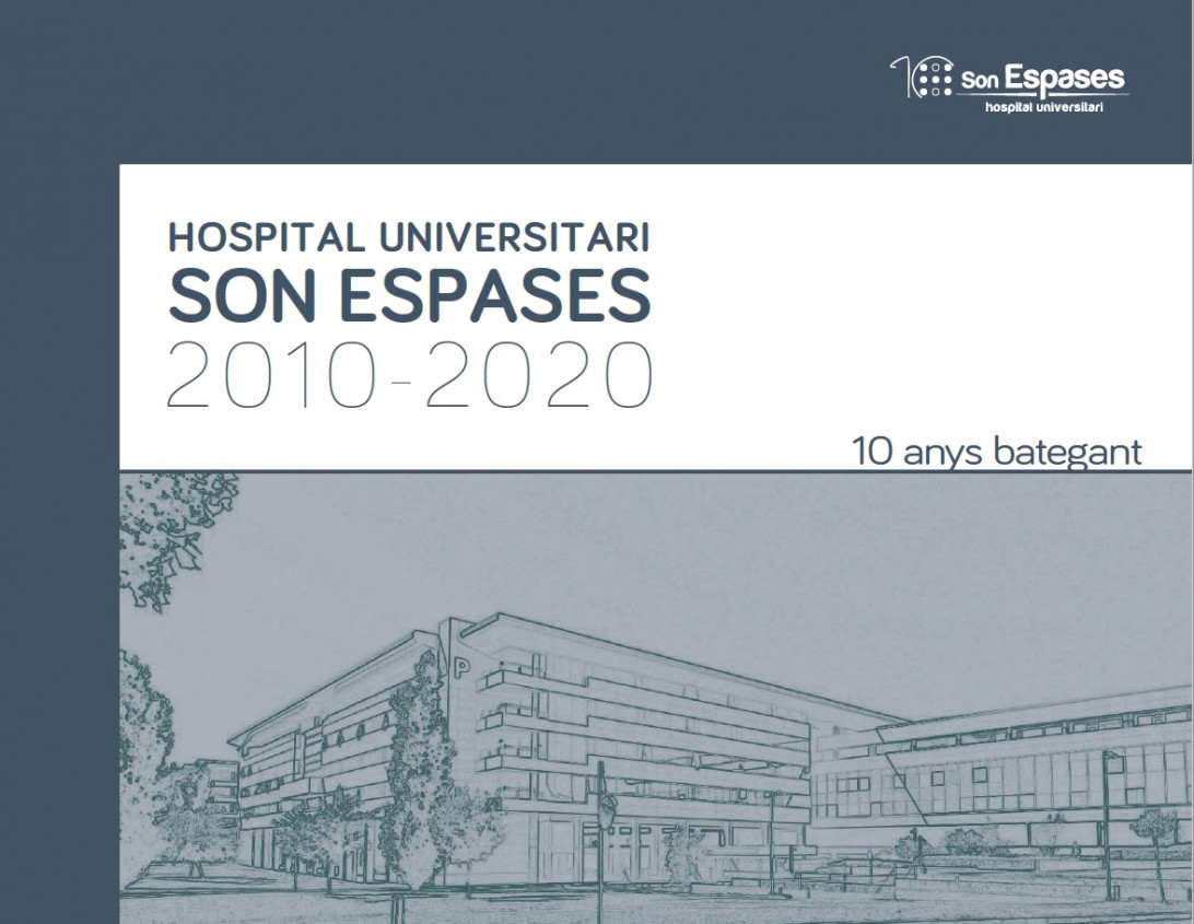 Esta imagen ilustra que: L'Hospital Universitari Son Espases edita un llibre commemoratiu dels primers deu anys en funcionament