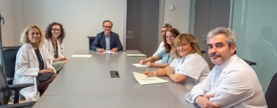 Els doctors Ángela Tarongí, Manuel del Río, Mercedes Falcó i Maria Antònia Duran, nous caps de secció de l’Hospital