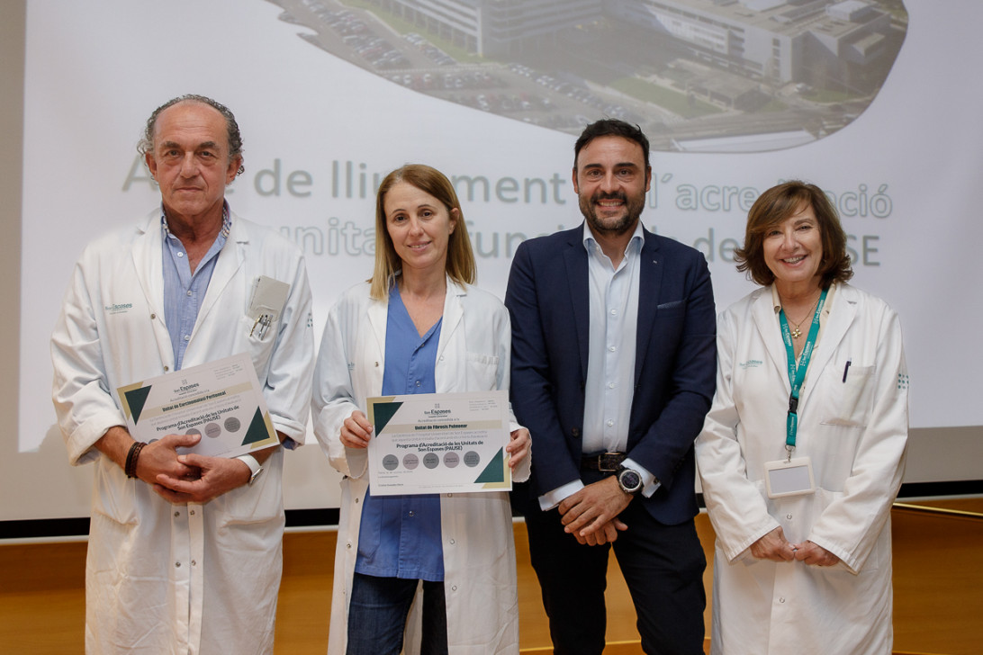 Esta imagen ilustra que: Acreditades les noves unitats de Carcinomatosi Peritoneal i Fibrosi Pulmonar