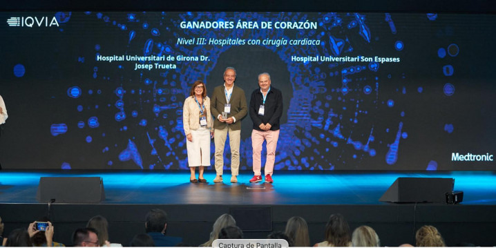 El Hospital Universitario Son Espases, galardonado con el premio TOP 20 de calidad asistencial en el área del corazón